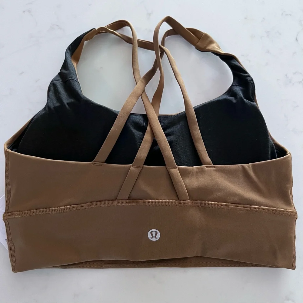 lululemon athletica Brown Cross-Back Sports Bra